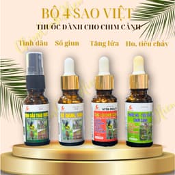 Dung Dịch Chim Cảnh Sao Việt - Tăng Lửa, Tinh Dầu Thảo Dược Cho Chim Cảnh Cao Cấp Chính Hãng 1