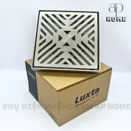 Phễu thoát sàn bằng INOX đúc cao cấp thương hiệu LUXTA siêu nặng - phụ kiện phòng tắm AP HOME 9