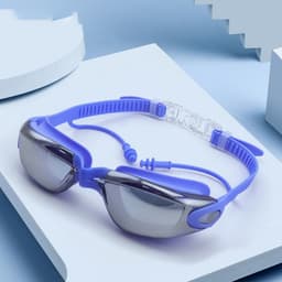 Kính bơi tráng gương trẻ em người lớn Tặng Hộp cao cấp cận thị mũ bơi silicon nam nữ đi biển mùa hè 6
