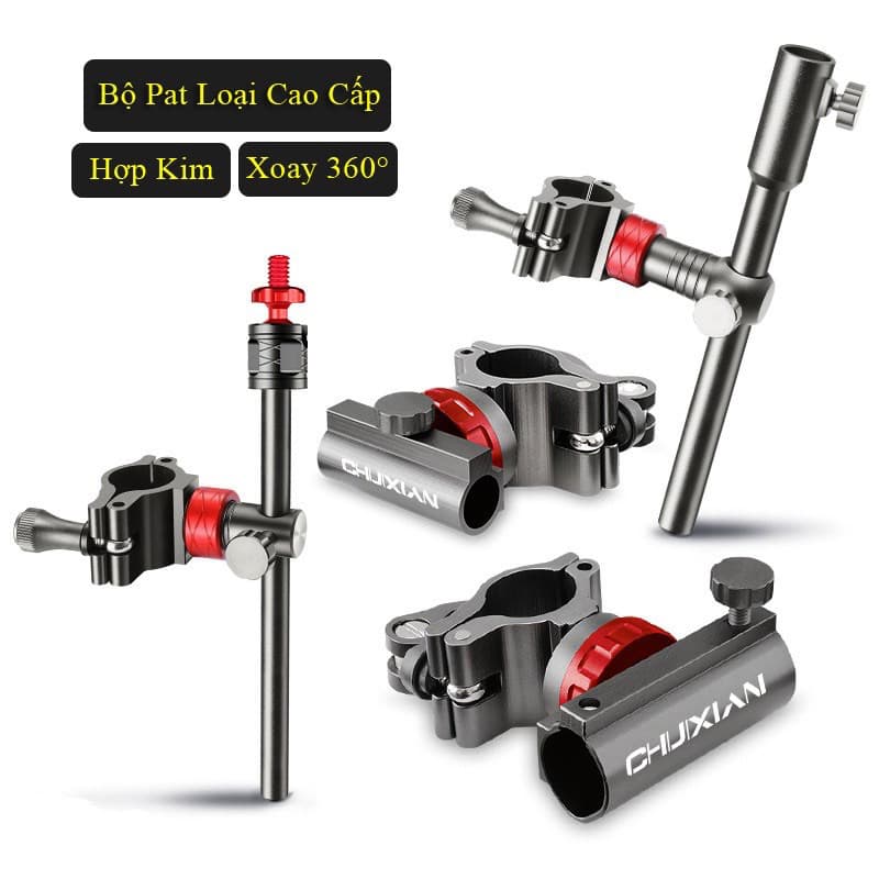 Pat gắn ghế câu đài xoay 360 - pat rọng cá - pat gác cần - pat khay mồi - pat đèn - pat ô