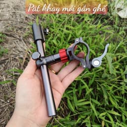 Pat gắn ghế câu đài xoay 360 - pat rọng cá - pat gác cần - pat khay mồi - pat đèn - pat ô 5