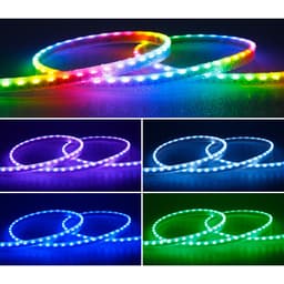 LED FULL MÀU HẮT SÁNG CẠNH BÊN HÔNG 4020 WS2812B ARGB NEOPIXEL 144LED/MÉT 170LED/MÉT 100LED/MÉT RỘNG 5MM 5V 1 MÉT 8