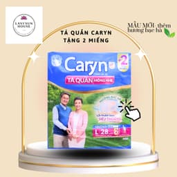 [TẶNG 2 MIẾNG]Tã quần caryn mỏng nhẹ L28 ,M32 , XL 24 miếng- siêu mỏng thoáng, chống tràn, dễ mặc 2