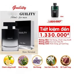 Nước hoa nam Guility 100ml - SANG TRONG, NAM TÍNH - Cam kêt chính hãng - Mẫu mới 2