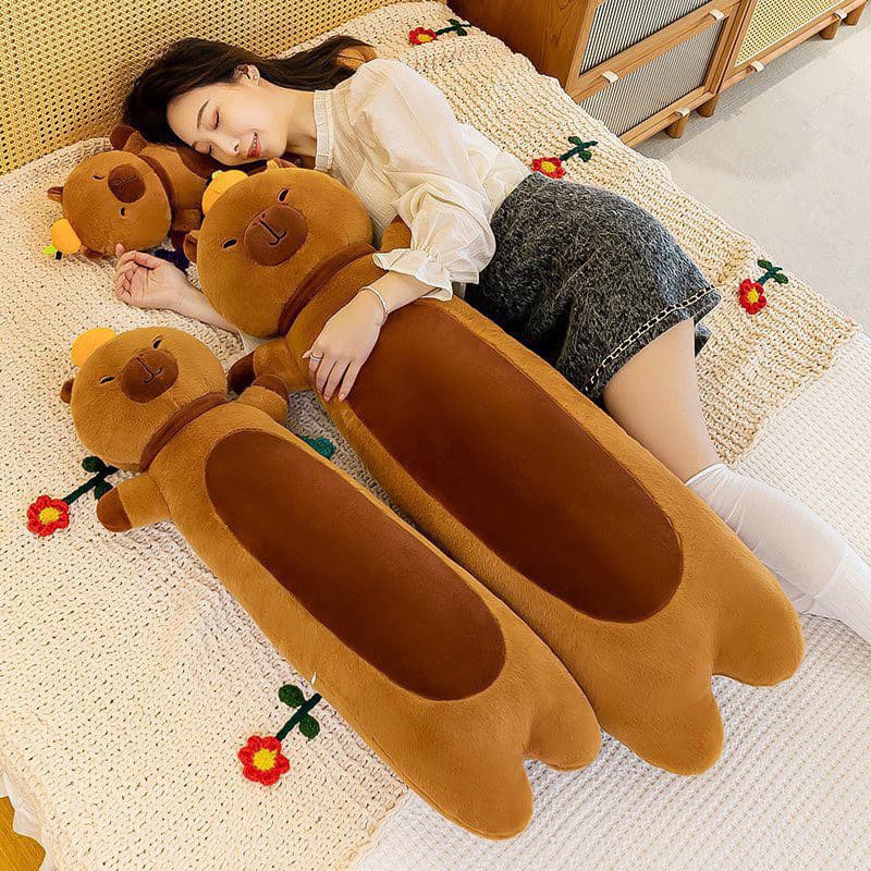 Gấu bông Capy nông xù ôm đứng về hàng  Full size 70 cm 90 cm 110 cm 130 cm  Hàng nhập khẩu cao cấp - MIU GẤU XINH
