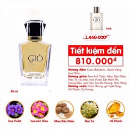 Nước hoa nam Giò 100ml - NHẸ NHÀNG, NAM TÍNH - Cam kết chính hãng 7