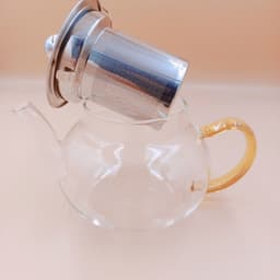 Ấm pha trà thủy tinh 400 ml chịu nhiệt borosilicate có lõi lọc trà inox 304 sang trọng 3