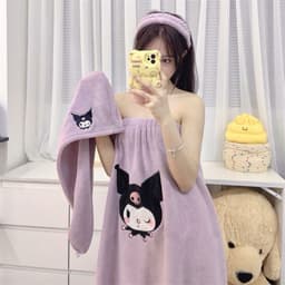 Set khăn tắm  món ( khăn quây-khăn trùm tóc-băng đô ) mẫu mới 2024 hàng dày dặn loại 1 2