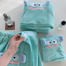Set khăn tắm  món ( khăn quây-khăn trùm tóc-băng đô ) mẫu mới 2024 hàng dày dặn loại 1 5