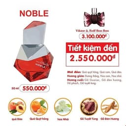 Nước hoa nữ Noble 50ml - NGỌT NGÀO, QUYẾN RŨ - Cam kết chính hãng 2