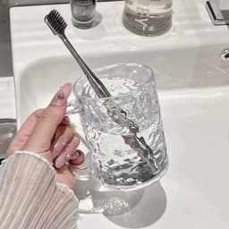 Cốc Đánh Răng Uống Nước Vân Pha Lê Nổi 3D JYoohome Dung Tích 300ml, Ly Đánh Răng Nhựa Cao Cấp 6