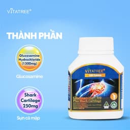 Viên uống Vitatree Glucosamine 1500 Plus Shark Cartilage hỗ trợ duy trì chức năng của khớp (100viên) 7