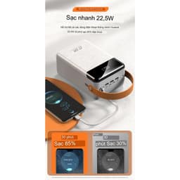 Pin Dự Phòng Sạc Nhanh 22.5W Remax RPP-566 80.000mAh và RPP-565 60.000mah. LKP 3