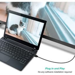 Cáp HDMI to VGA dài 1.8 mét – Hỗ trợ 1080P Full HD – Cắm là nhận 6
