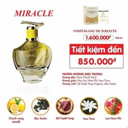 Nước hoa nữ Miracle 80ml - SANG TRỌNG, QUYẾN RŨ - Cam kết chính hãng 2