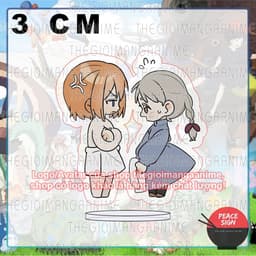 (mua 1 tặng 1) (3cm) Mô hình standee Howl's Moving Castle MÁ HỒNG Lâu đài bay của pháp sư Howl tượng chibi mica anime 2