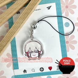 (mua 1 tặng 1) (ĐẦU CHIBI) Móc dây treo điện thoại MASHLE: MAGIC AND MUSCLES in hình Cơ bắp và phép thuật anime mica 5