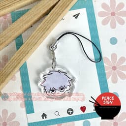 (mua 1 tặng 1) (ĐẦU CHIBI) Móc dây treo điện thoại MASHLE: MAGIC AND MUSCLES in hình Cơ bắp và phép thuật anime mica 9