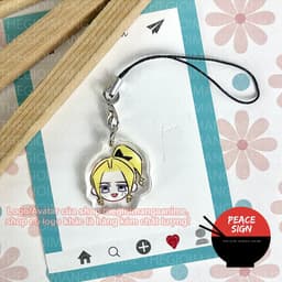 (mua 1 tặng 1) (ĐẦU CHIBI) Móc dây treo điện thoại MASHLE: MAGIC AND MUSCLES in hình Cơ bắp và phép thuật anime mica 8