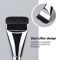 Cọ Tán Nền Trang Điểm Đánh Phấn Tán Nền Màu Bạc DOLLY Brush Hình Vuông Chuyên Dụng Che Khuyết Điểm Tán Kem Nền 7