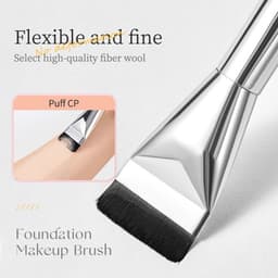 Cọ Tán Nền Trang Điểm Đánh Phấn Tán Nền Màu Bạc DOLLY Brush Hình Vuông Chuyên Dụng Che Khuyết Điểm Tán Kem Nền 4