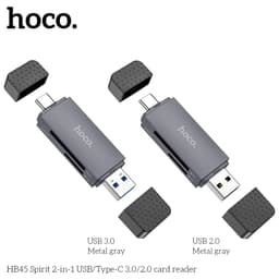 Đầu Đọc Thẻ 2in1 Hoco HB45 Usb/Type-C (3.0)/ (2.0). Đầu Đọc Thẻ Nhớ Hoco HB20 2.0 Chính Hãng 6