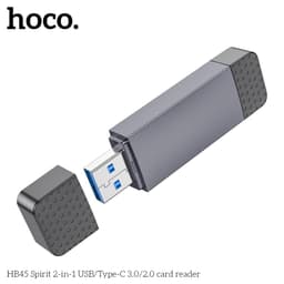 Đầu Đọc Thẻ 2in1 Hoco HB45 Usb/Type-C (3.0)/ (2.0). Đầu Đọc Thẻ Nhớ Hoco HB20 2.0 Chính Hãng 2