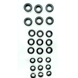 Khoen ore mắt cáo 10mm, 12mm, 14mm xi màu đen nhám (màu đen hẳn) Thau không gỉ Phụ liệu may mặc túi xách, balo, bạt ô tô 2