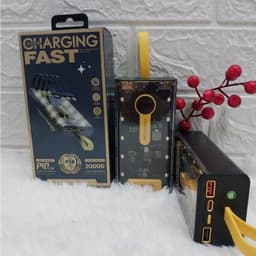 Pin Dự Phòng Trong Suốt 20000mAh PD02 20.000mAh/ PHANTOM P18/ Phantom P22Với 2 Cổng Sạc Nhanh. LKP 2