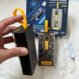 Pin Dự Phòng Trong Suốt 20000mAh PD02 20.000mAh/ PHANTOM P18/ Phantom P22Với 2 Cổng Sạc Nhanh. LKP 5