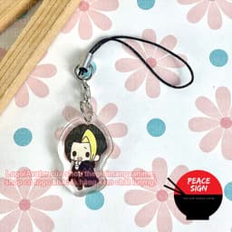 (mua 1 tặng 1) Dây treo điện thoại MASHLE: MAGIC AND MUSCLES ver ÁO KHOÁC Cơ bắp và phép thuật anime chibi mica 3