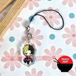 (mua 1 tặng 1) Dây treo điện thoại MASHLE: MAGIC AND MUSCLES ver ÁO KHOÁC Cơ bắp và phép thuật anime chibi mica 6