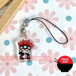 (mua 1 tặng 1) Dây treo điện thoại MASHLE: MAGIC AND MUSCLES ver ÁO KHOÁC Cơ bắp và phép thuật anime chibi mica 4