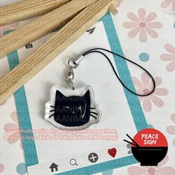 (mua 1 tặng 1) (CAT) Móc dây treo điện thoại GOJO GETO JUJUTSU KAISEN hình in 2 mặt 3