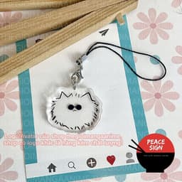 (mua 1 tặng 1) (CAT) Móc dây treo điện thoại GOJO GETO JUJUTSU KAISEN hình in 2 mặt 4