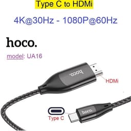 Cáp Chuyển HOCO UA16 Type c to hdmi Hoco UA16 và Cáp chuyển Type C ra tai nghe 3.5mm Hoco LS33 7