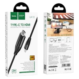 Cáp Chuyển HOCO UA16 Type c to hdmi Hoco UA16 và Cáp chuyển Type C ra tai nghe 3.5mm Hoco LS33 1