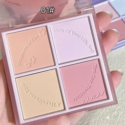 [XIXI] Bảng Phấn Má Hồng XIXI 4 Ô Nhũ Sáng Mắt Má Kèm Highlight Bắt Sáng XIXI Ice Cream Cool Tone 3