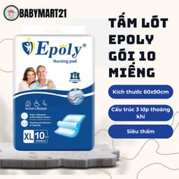 TẤM LÓT ĐỆM IPALY CHO NGƯỜI GIÀ, BỆNH NHÂN VÀ PHỤ NỮ SAU SINH SIZE XL 60_90cm túi 10 miếng 6