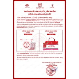 Hồng Nhan Phấn Bách Y Sâm Duyên Thị TRẮNG SÁNG DA MỜ NÁM (Mẫu hộp mới nhất) Hộp 60 gói x 3gr 3