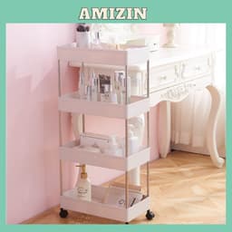 Kệ đựng đồ đa năng 3 tầng,4 tầng có bánh xe đẩy chuyên dụng cho spa, phòng tắm, bếp chất liệu inox cao cấp LCNL2 2