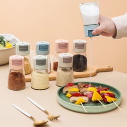 Lọ Đựng Gia Vị Thủy Tinh, Nút Bấm Thông Minh Giúp Điều Chỉnh Định Lượng Tiện Lợi - TUIDO SHOP 2