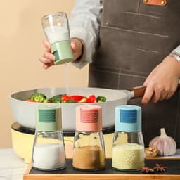 Lọ Đựng Gia Vị Thủy Tinh, Nút Bấm Thông Minh Giúp Điều Chỉnh Định Lượng Tiện Lợi - TUIDO SHOP 5