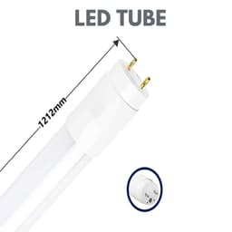 Bóng đèn led tuýp T8 1m2 - 0,6m công suất 12W - 22W - 32W - 40w ánh sáng trắng và Máng đèn đơn/ đôi 4