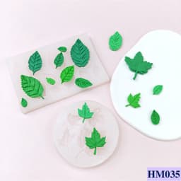 Khuôn silicon lá cây dùng tạo hình trang trí handmade đẹp - HM035 1