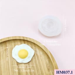 Khuôn silicon nụ cười trứng rán dùng tạo hình trang trí độc đáo - HM037 4