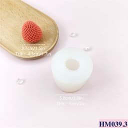 Khuôn silicon dâu tây đủ kích thước tạo hình trang trí nến thơm - HM039 4