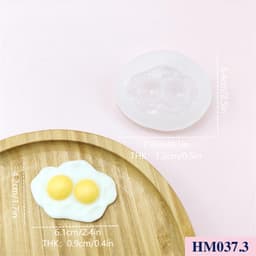 Khuôn silicon nụ cười trứng rán dùng tạo hình trang trí độc đáo - HM037 6