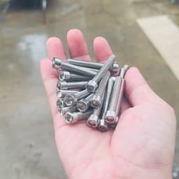 COMBO Ốc INOX  6li40 dài 4cm đầu TRỤ thông dụng gắn gù tay lái , két nước và lốc xe máy 3