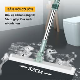 Chổi gạt nước sàn nhà tắm nhà vệ sinh JYoohome Chổi quét nhà đầu silicon dẻo lau kính, góc tường 5